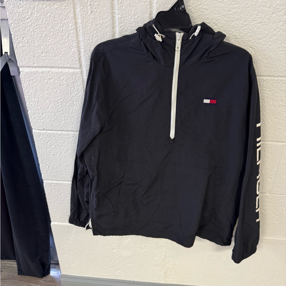 Tommy Hilfiger Black Windbreaker Jacket
